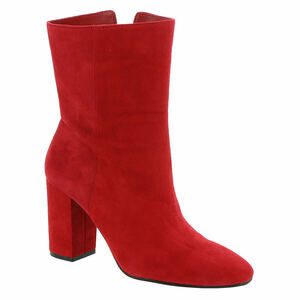 Jessica Simpson Women Mid-Calf Booties Kaelin Size US 5M Richest Red Kid Suede